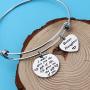 HOLLP Stepdaughter Rose Flower Bracelet Step Daughter Jewelry Daughter in Law Bracelet I Didnt Give You The of Life Gave Me Bracelet Stepdaughter Bracelet