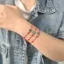 HUASAI Evil Eye Bracelet for Women Good Luck 7 Knot Red String Bracelet Kabbalah Protection Friendship Wish Bracelet Jewelry for Girls
