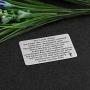 CYTING The Lords Prayer Engraved Wallet Card Bible Verse Wallet Insert Christian Jewelry Religious Gift
