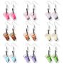 DAMLENG 9 Pairs Creative Unique Cute Pearl Milk Tea Dangle Earrings Colorful Boba Drink Bottle Funny Earrings Set for Women Girls Bubble Tea Earrings Jewelry