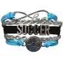 Infinity Collection Soccer Gifts- Soccer Bracelet, Soccer Jewelry, Adjustable Soccer Charm Bracelet- Perfect Soccer Gifts Infinity Collection Soccer Gifts- Soccer Bracelet, Soccer Jewelry, Adjustable Soccer Charm Bracelet- Perfect Soccer Gifts