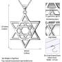 Amulet Spiral Triskelet Necklace Double Magen Star of David Necklace Tree of Life Cross Necklace 925 Sterling Silver/18K Gold /Black Gun Plated Spiritual Jewelry Gift for Girlfriend Gift Mom Gift
