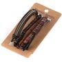 HZMAN Wrap Bracelets Men Women, Hemp Cords Wood Beads Ethnic Tribal Bracelets, Leather Wristbands