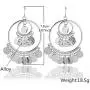 Bohemian Chandelier Coin Sequins Dangle Drop Earrings Ethnic Gypsy Beads Tassel Hoops with Disc Charms Boho Ear Jewelry Women