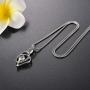 zeqingjw Infinity Heart Cremation Jewelry for Ashes Pendants Stainless Steel Inlay Crystal Memorial Urn Necklace Keepsake Jewelry