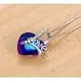 Esottia Love Heart Pendant Necklace for Women, Made with Sapphire Blue Swarovski Crystals September Birthstone Jewelry Gifts for Sister Girlfriend Wife Mother (18''+2'', Silver-Tone) Esottia Love Heart Pendant Necklace for Women, Made with Sapphire Blue Swarovski Crystals September Birthstone Jewelry Gifts for Sister Girlfriend Wife Mother (18''+2'', Silver-Tone)