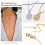 U7 Women Girls Tiny Hexagon initial Necklace Platinum/18K Gold Plated Name Alphabet Jewelry Dainty Letter Pendant Embossed Grain Monogram Necklace A to Z,Custom Engravable on Back Side