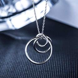 Sterling Silver 3 Circles Necklace - Generation Necklace - Grandmother Mother Daughter Necklaces - Family Necklace - Grandma Gift - Mother Daughter Necklace (Generation Necklace)