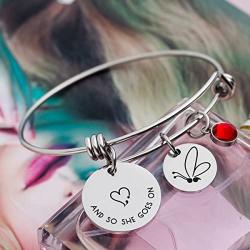 omodofo Semicolon Bracelet Inspirational Charm Bangle Suicide Prevention Mental Health Awareness Bracelet