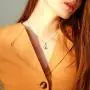 Agvana 18K Solid Yellow Gold Diamond Real Genuine Natural Fire Opal Cat and Moon Dainty Pendant Necklace Elegant Fine Jewelry Anniversary Birthday Christmas Gifts for Women Mom Grandma Wife, 16+2