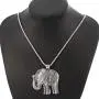 Luck Elephant Pendant Necklace for Men, Elephant Tribal Necklace with 23.6” Chain, Gothic Elephant Amulet Necklace, Feng Shui Good Luck Necklace, Attract Wealth Money Necklace Jewelry for Men Boys