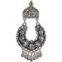 Bodha Antique Oxidised Silver Afghani Drop Earrings for Women & Girls (SJ_1344)