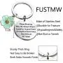 FUSTMW Ohana Keychain Blessing Gifts Hibiscus Charm Keychain Hawaiian Ohana Jewelry Gift for Family FUSTMW Ohana Keychain Blessing Gifts Hibiscus Charm Keychain Hawaiian Ohana Jewelry Gift for Family