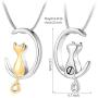 Minicremation Pet Cremation Jewelry Urn Necklace for Ashes Memorial Pendant Ashes Holder Keepsakes Jewelry for Ashes for Cat