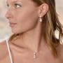 Mariell 14K Rose Gold Plated CZ Teardrop Bridal Necklace and Earring Set for Weddings, Bridesmaids & Prom