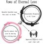 LAOBOYS JEWELLERY 2 Pcs Magnetic Couple Bracelet Mutual Attraction Heart Magnetic Bracelet for Couple Girlfriend Boyfriend Relationship Rope Bracelet Friendship Matching Bracelet for Her His Best Friend