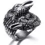 Elfasio Viking Crow Ring Nordic Men Stainless Steel Vintage Rings US Size 8-13 Elfasio Viking Crow Ring Nordic Men Stainless Steel Vintage Rings US Size 8-13