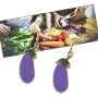 AKTAP Vegetarian Jewelry Vegan Earrings Eggplant Hook Dangle Earrings Gift for Vegan Veganism Gift AKTAP Vegetarian Jewelry Vegan Earrings Eggplant Hook Dangle Earrings Gift for Vegan Veganism Gift