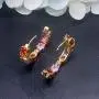 Women Silver Earrings Rose Gold Earring Garnet Peridot Amethyst Morganite Ideal Gift Choice