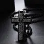 Jstyle 2Pcs Stainless Steel Black Dog Tag Cross Necklace Pendant Necklace for Men Lords Prayer Necklace Military Tag with Rolo Chain Wheat Chain Jstyle 2Pcs Stainless Steel Black Dog Tag Cross Necklace Pendant Necklace for Men Lords Prayer Necklace Military Tag with Rolo Chain Wheat Chain
