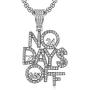 LC8 Jewelry Hip Hop Iced Out No Day OFF Pendant Chain Fashion Creative Necklace for Men Women