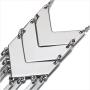 HUIMEI Chevron Three V Shaped Long Chain Pendant Necklace with Tassel