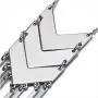 HUIMEI Chevron Three V Shaped Long Chain Pendant Necklace with Tassel HUIMEI Chevron Three V Shaped Long Chain Pendant Necklace with Tassel