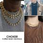 ChainsHouse Stainles Steel Coffee Beans Link Necklace for Men Women 18K Real Gold Plated Chain, 18''-30'',Send Gift Box
