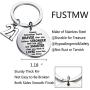 FUSTMW Happy Birthday Keychain Gift 13th 15th 16th 18th 21st 30th 40th 50th Charms Key Ring Best Friends Family Jewelry