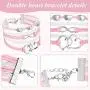 Yaomiao 9 Pieces Girls Leather Wrap Rope Bracelet Double Heart Bracelet with Infinity Symbol Jewelry for Teenage Girls and Young Women Yaomiao 9 Pieces Girls Leather Wrap Rope Bracelet Double Heart Bracelet with Infinity Symbol Jewelry for Teenage Girls and Young Women