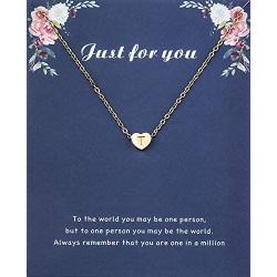 N+A Inspirt House Initial Heart Necklace- Handmade Dainty Personalized Letter Heart Choker Necklace Gift for Women Teens Girls Child