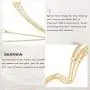 Derora Layered Finger Ring Bracelet Gold Hand Bracelet Chain Jewelry for Women and Girls Derora Layered Finger Ring Bracelet Gold Hand Bracelet Chain Jewelry for Women and Girls