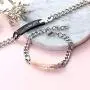 Redrain 2Pcs Couples Bracelets His and Hers Matching Set Stainless Steel Chain Adjustable Personalized Promise Gifts Jewelry Redrain 2Pcs Couples Bracelets His and Hers Matching Set Stainless Steel Chain Adjustable Personalized Promise Gifts Jewelry