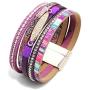 MUERDOU Infinity Leather Cuff Bracelets for Women Handmade Wrap Bangle Boho Bracelets for Women Teen Girl Boy