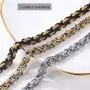 PROSTEEL 4MM/6MM/8MM Stainless Steel Necklace for Men Boys Women, Stylish and Cool, Byzantine Chain Black Gold Silver Tone, 18-30 Inches, Come Gift Box PROSTEEL 4MM/6MM/8MM Stainless Steel Necklace for Men Boys Women, Stylish and Cool, Byzantine Chain Black Gold Silver Tone, 18-30 Inches, Come Gift Box