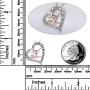 Gymnastics/Ballerina Gifts for Girls Sterling Silver Gymnastics/Ballerina Heart-Shaped Pendant Necklace for Women Gymnastics/Ballerina Gifts for Girls Sterling Silver Gymnastics/Ballerina Heart-Shaped Pendant Necklace for Women