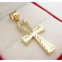 Egyptian Ankh Cross Pendant 10k Yellow Gold Cross Charm Pendant