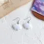 coadipress Handmade Clouds Dangle Drop Earrings for Women Girls Simple Lovely White Blue Pink Resin Weather Earrings Jewelry