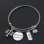 SEIRAA Scales of Justice Lawyer Gift Awesome Lawyer Bracelet Law Student Graduation Gift Stainless Steel Law Bracelet