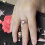 Acchmn Mood Ring Heart Shaped Changing Color Emotion Feeling Finger Ring 2 Pcs with Box