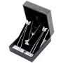 EVEVIC Stainless Steel Butterfly Necklace Earrings Set for Women 14K Gold Plated Hypoallergenic Jewelry Sets