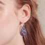 Dangle Earrings Sterling Silver Drop Earring Handmade Bohemian Teardrop Earrings