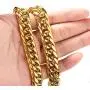 Mens Cuban Link Chain Stainless Steel Curb Necklace 18K Gold Chain Choker W:11mm 13mm 16mm 18mm 22m L:7.5inch-30inch