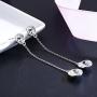 SBLING Platinum-Plated Drop Earrings Made with Swarovski Crystals (4.25 cttw)-Gifts for Women/Girls