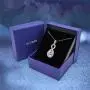 St.Claire Swarovski Crystals 18K Gold Plated Unique Pendant Necklace 925 Sterling Silver Necklace Birthstone Pendant Necklaces for Women with 5A Cubic Zirconia Christmas Jewelry Birthday Gift