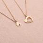 FUSTMW Goddaughter Necklace Godmother In Heart Matching Necklace Set Goddaughter Baptism Gift Religious Jewelry for Godmother