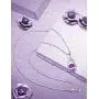HXZZ Fine Jewelry Natural Gemstone Gifts for Women Sterling Silver Swiss Blue Topaz Amethyst Citrine Pendant Necklace HXZZ Fine Jewelry Natural Gemstone Gifts for Women Sterling Silver Swiss Blue Topaz Amethyst Citrine Pendant Necklace