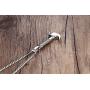 HUANIAN Mens Womens 18K Gold Plated Stainless Steel Industrial Hammer Necklace
