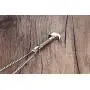 HUANIAN Mens Womens 18K Gold Plated Stainless Steel Industrial Hammer Necklace