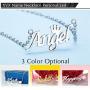 XVX 925 Sterling Silver Custom Name Necklace with Crown 18K Gold Plated Personalized Nameplate Engraved Pendant Birthday Jewelry Gifts for Women Girl